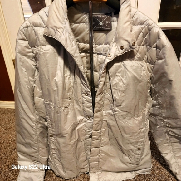 Spyder Jackets & Blazers - Spyder Silver Insulated Puffer Coat